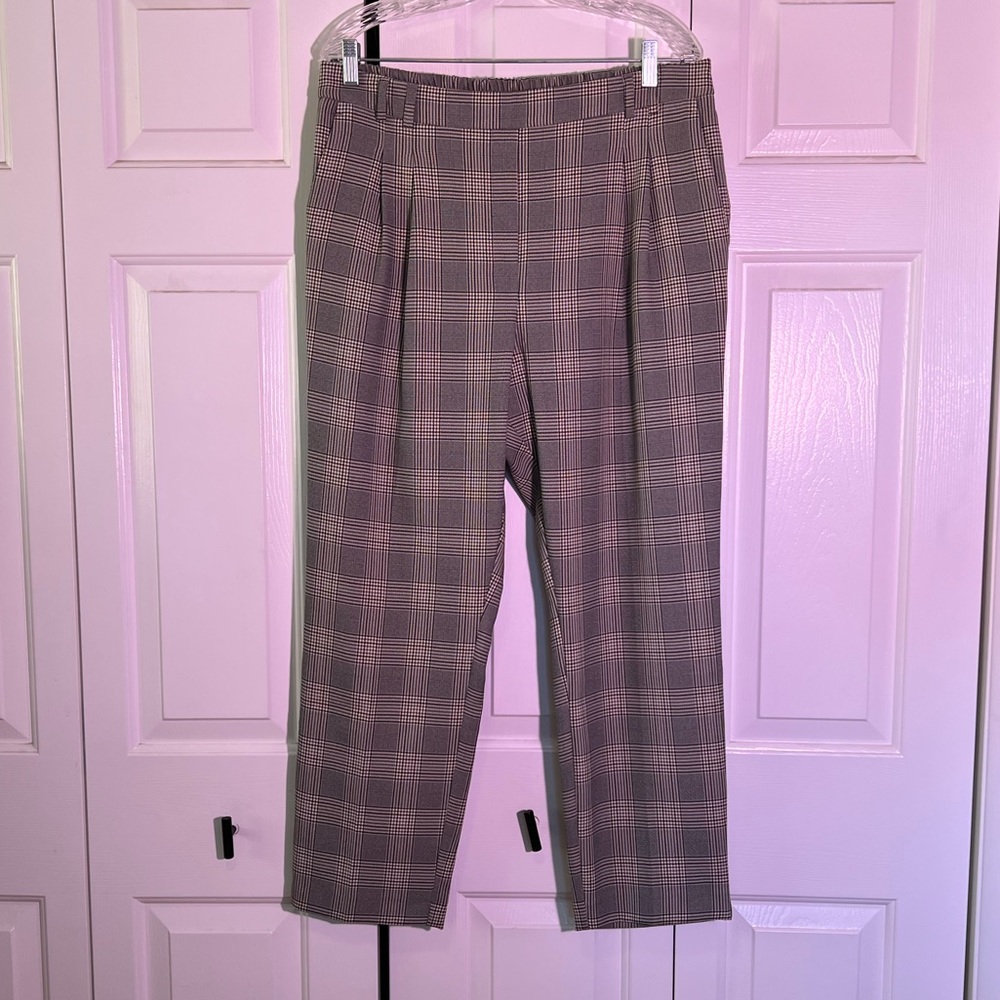 Plaid dress pants